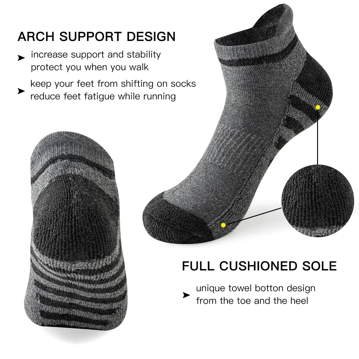 Men's Running Socks (10 Pairs)
