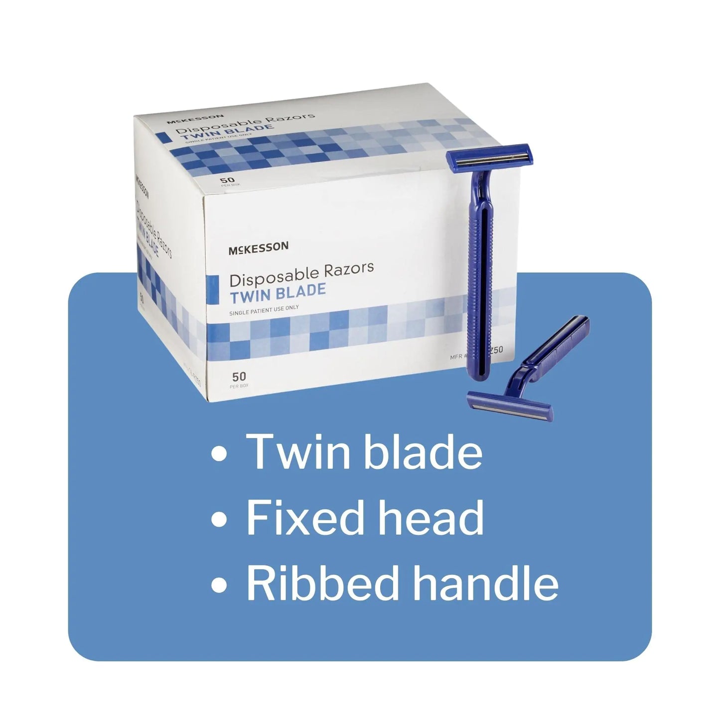 McKesson Disposable Razors (Pack of 50)
