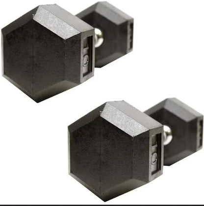 Hex Rubber Encased Dumbbell Weights