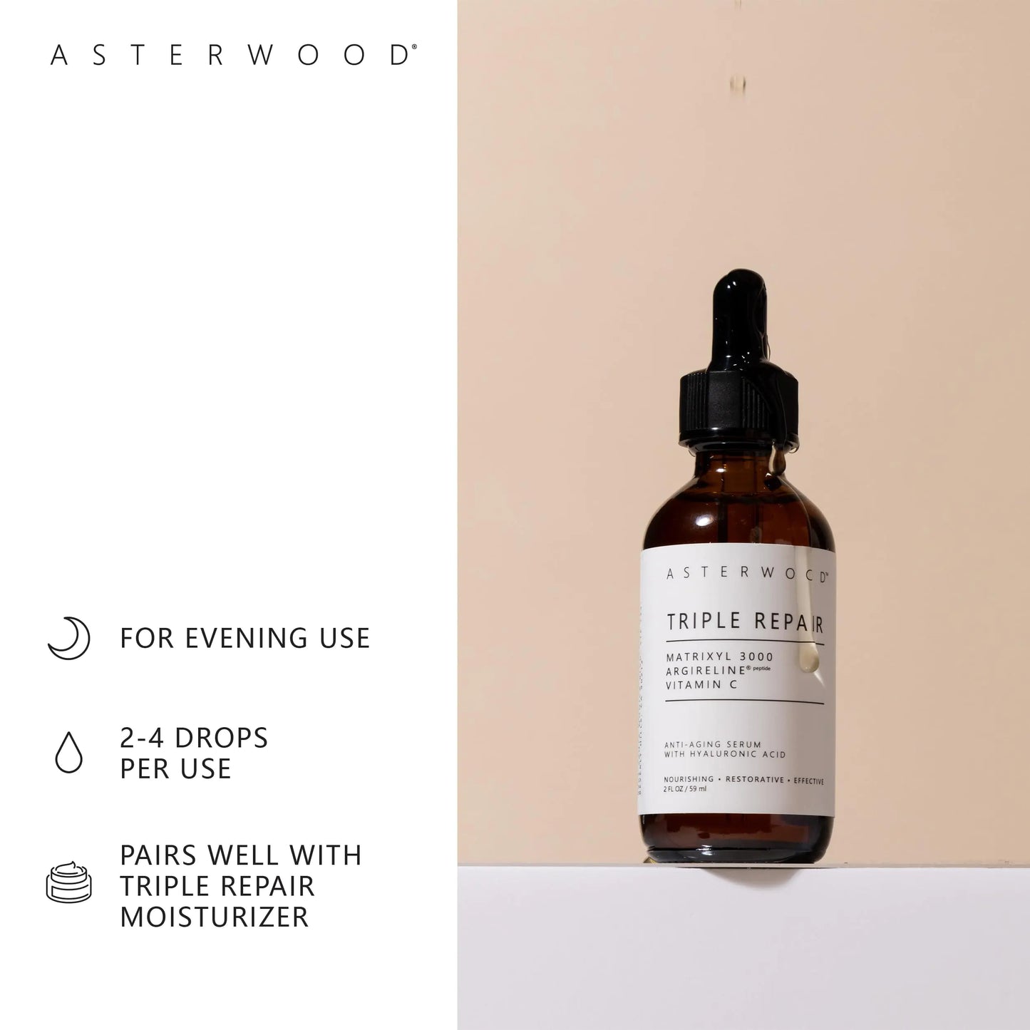 Asterwood Triple Repair Anti-Aging Face Serum