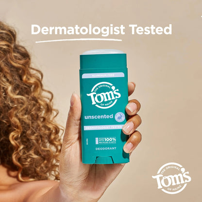 Tom’s of Maine Unscented Deodorant (Pack of 2)
