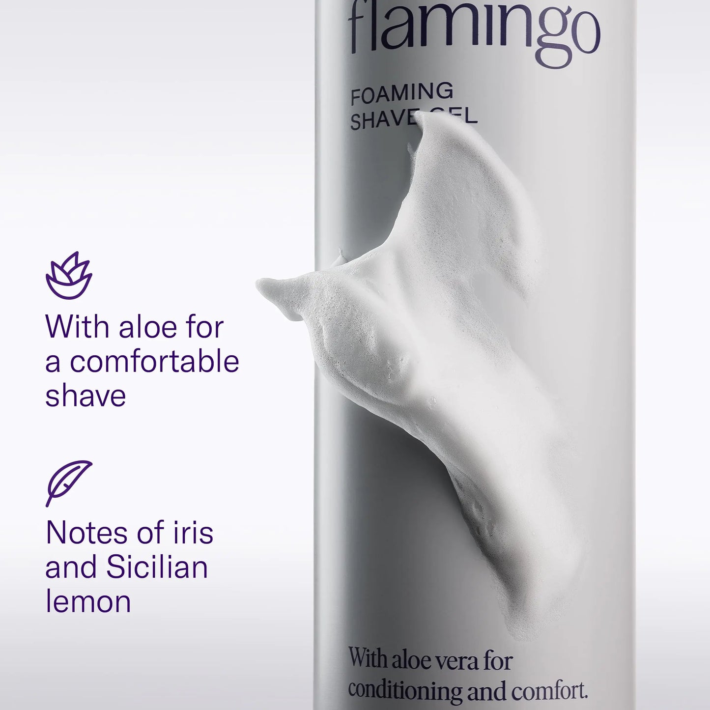 Flamingo Razors + Foaming Shave Gel Set