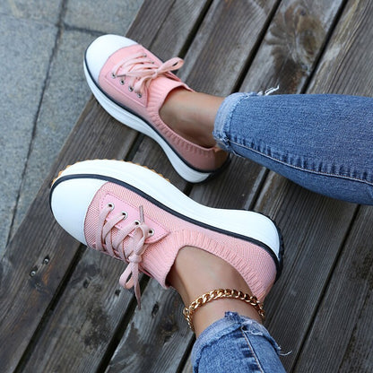 Women's Vulcanized Knitted Shoes