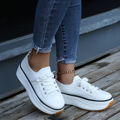 Women's Vulcanized Knitted Shoes