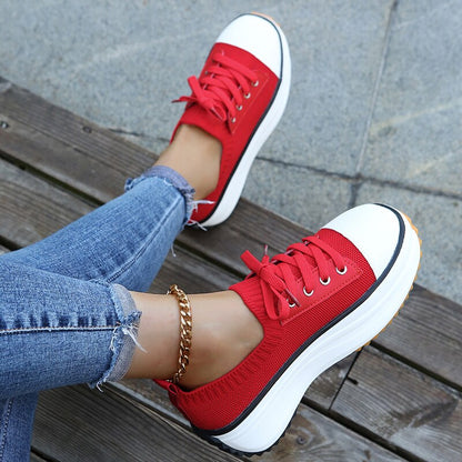 Women's Vulcanized Knitted Shoes