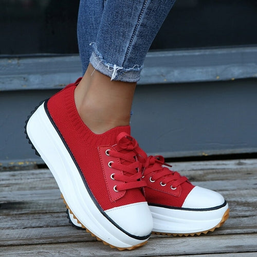 Women's Vulcanized Knitted Shoes