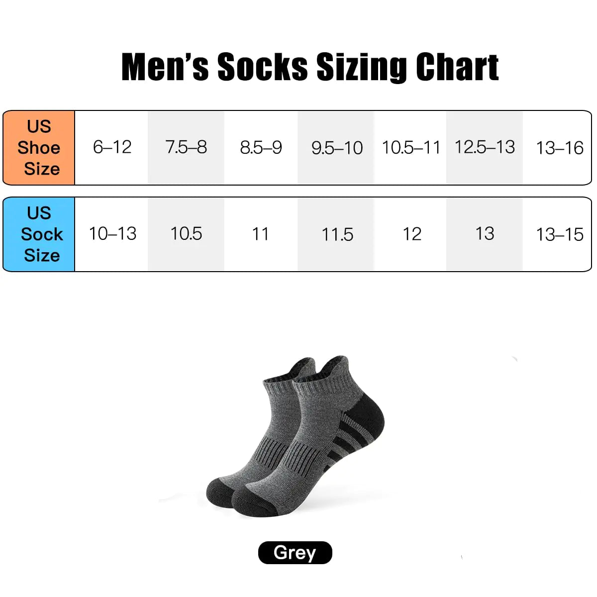 Men's Running Socks (10 Pairs)