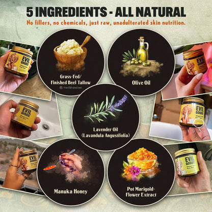 Evil Goods! Whipped Tallow Balm – Face, Body, Lips Multipurpose