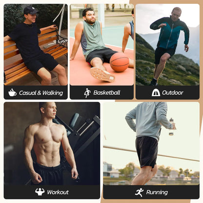 Men's 3-Pack Workout Shorts (L)