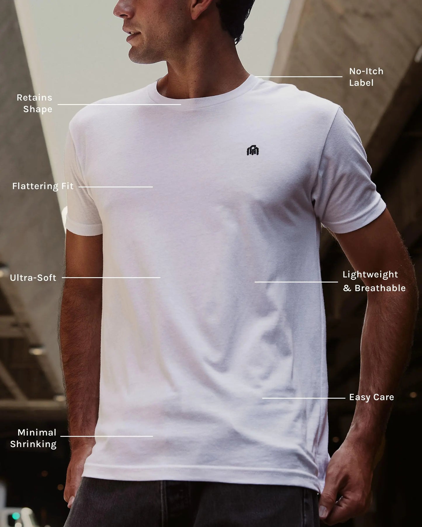 Men's Fitted Workout Shirt (L)