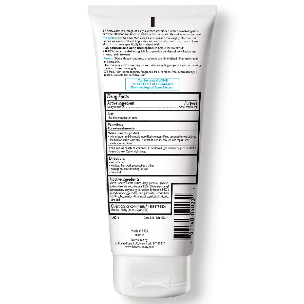 La Roche-Posay Effaclar Gel Face Cleanser