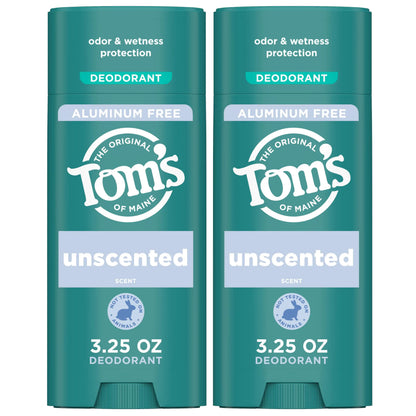 Tom’s of Maine Unscented Deodorant (Pack of 2)