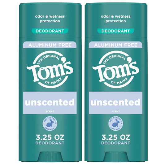 Tom’s of Maine Unscented Deodorant (Pack of 2)