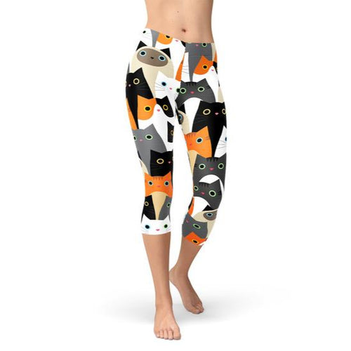 Women's Cat Print Leggings