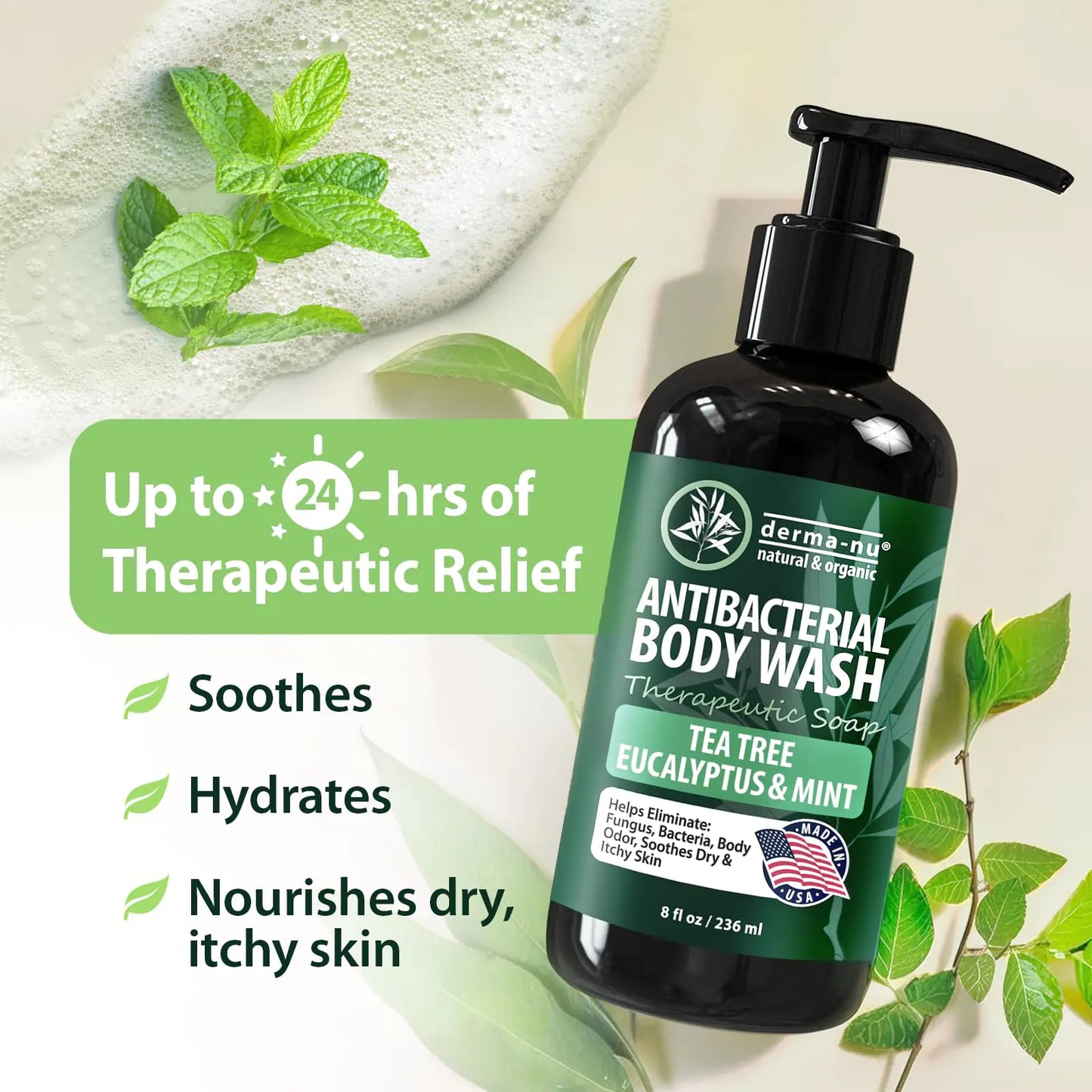 Derma-Nu Antibacterial Body Wash (Pack of 2)