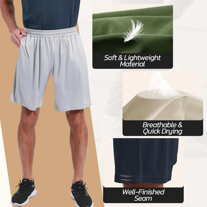 Men's 3-Pack Workout Shorts (L)