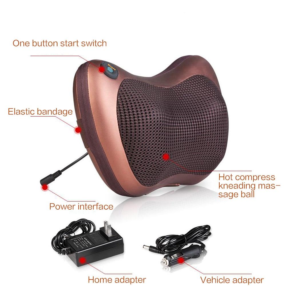 Portable 4-Head Massage Pillow