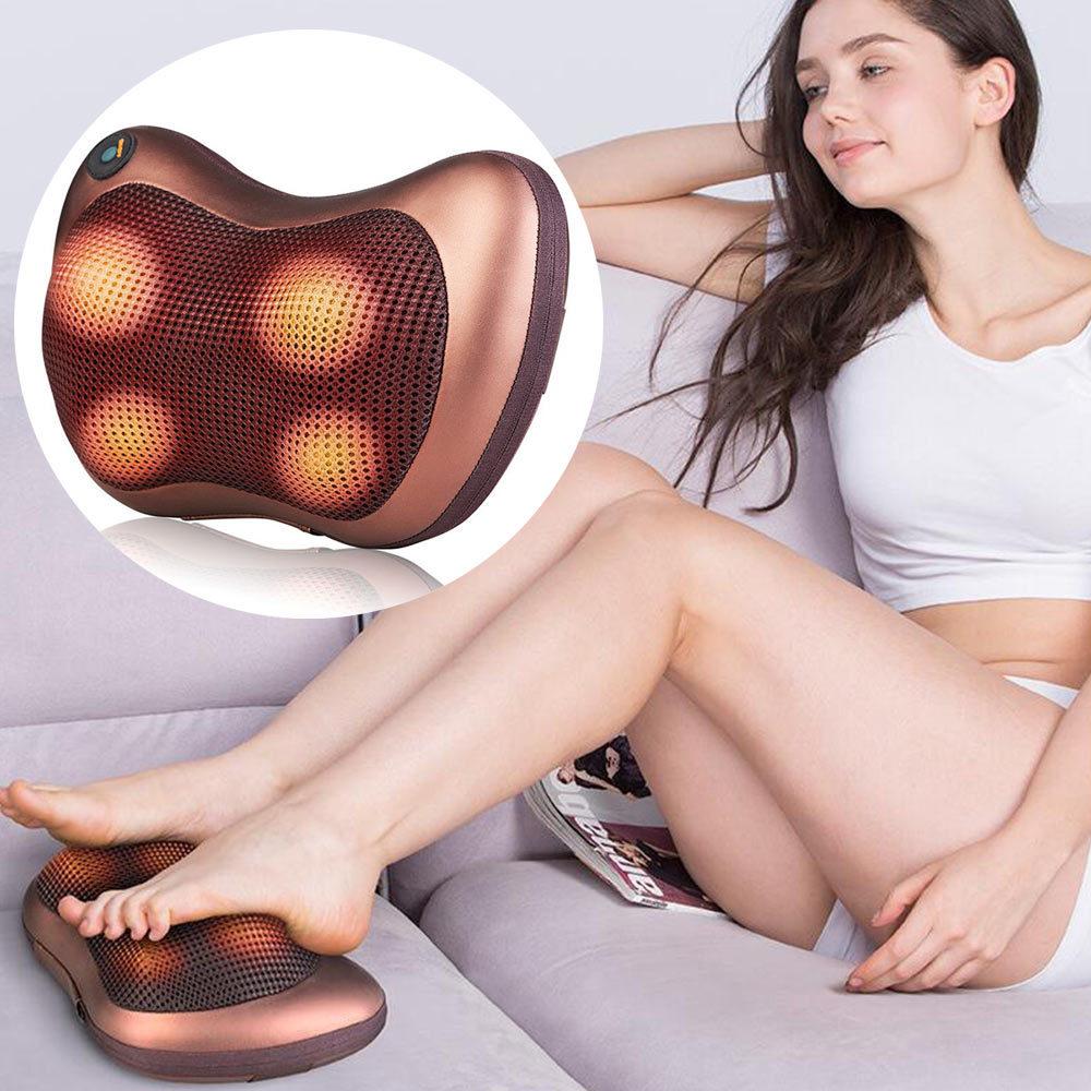 Portable 4-Head Massage Pillow