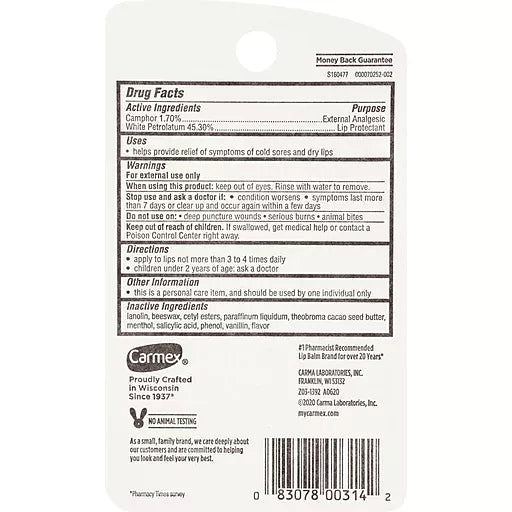 Carmex Classic Lip Balm (Pack of 3)
