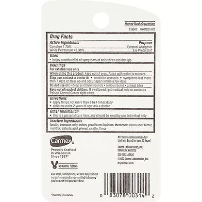 Carmex Classic Lip Balm (Pack of 3)