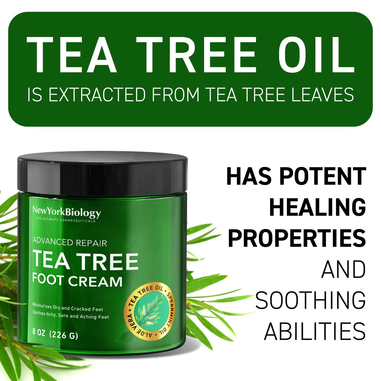 New York Biology Tea Tree Foot Cream