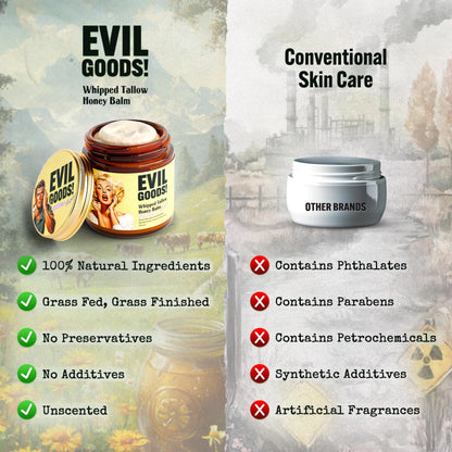 Evil Goods! Whipped Tallow Balm – Face, Body, Lips Multipurpose